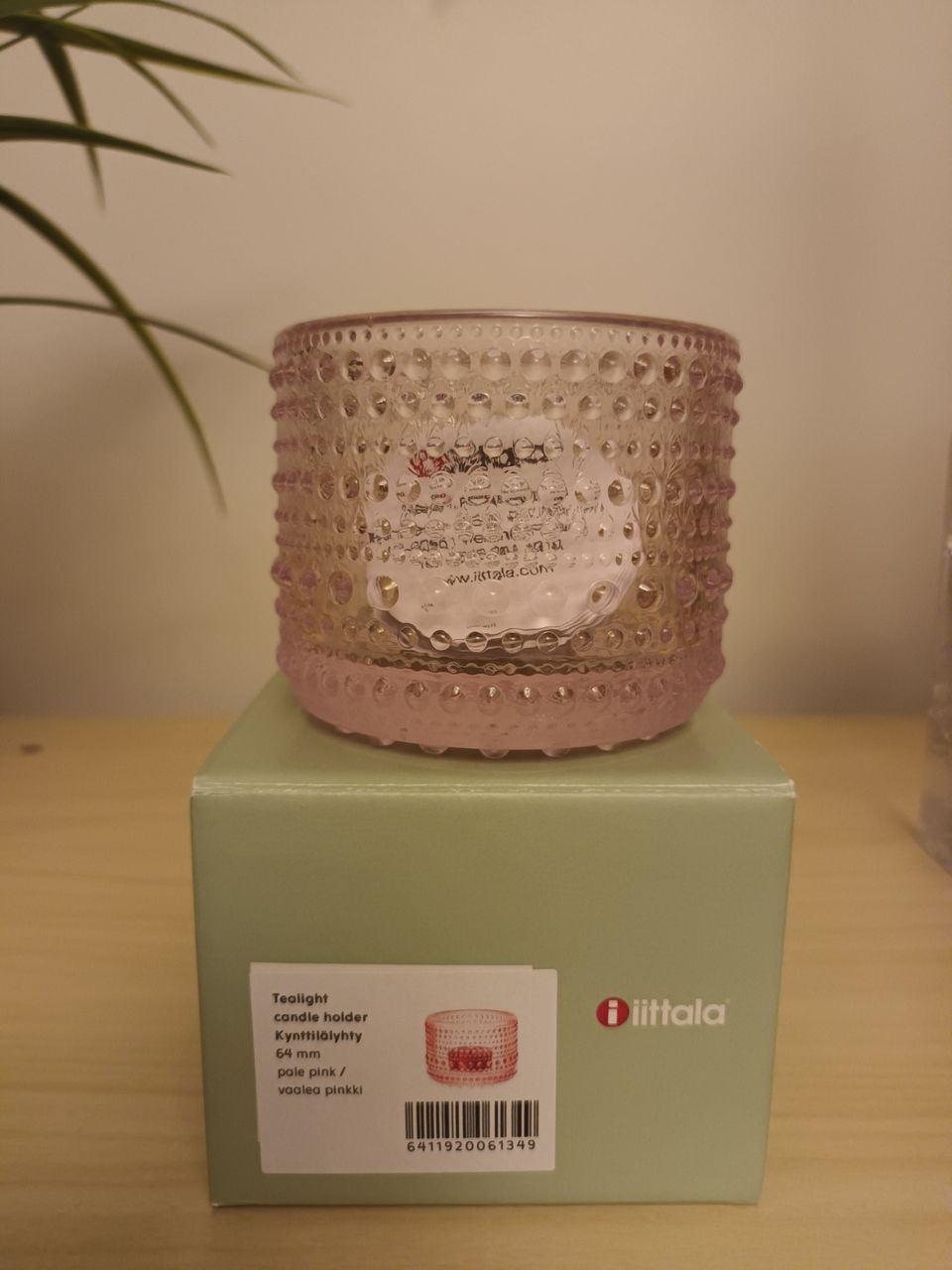 Kastehelmi tuikku vaaleanpunainen Iittala