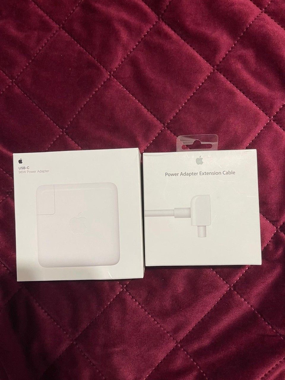 Apple power adapter 96w with USB C cable .