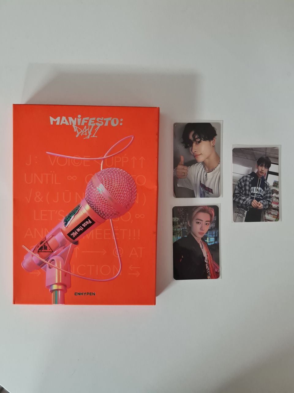 Enhypen Manifesto Day 1 album and photocards