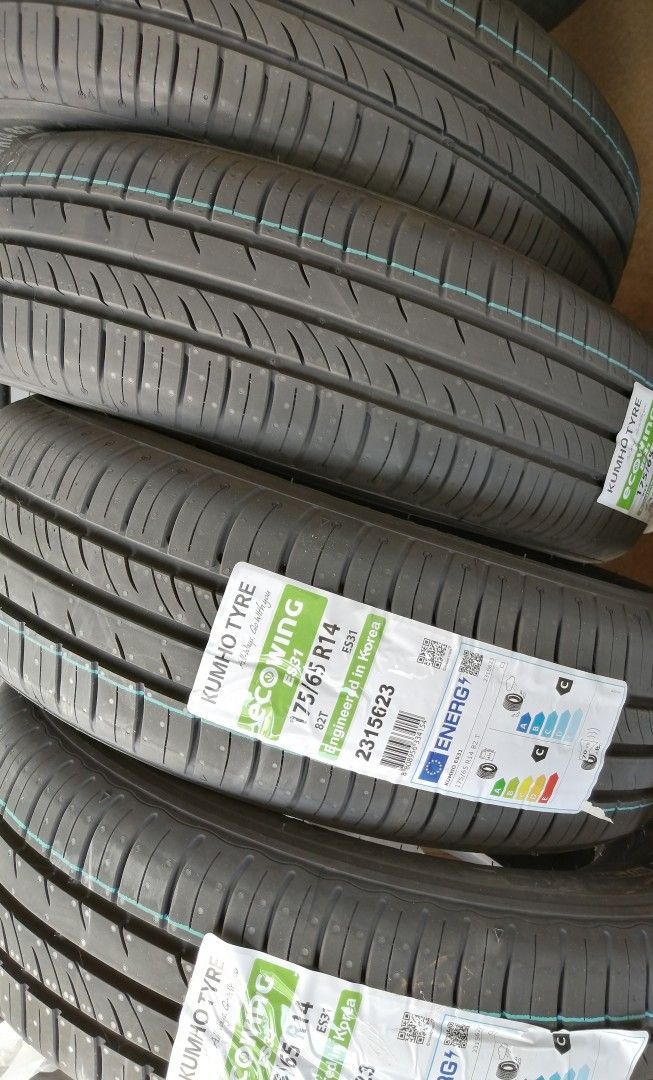 Uudet 175/65R14 KUMHO kesärenkaat sis työt