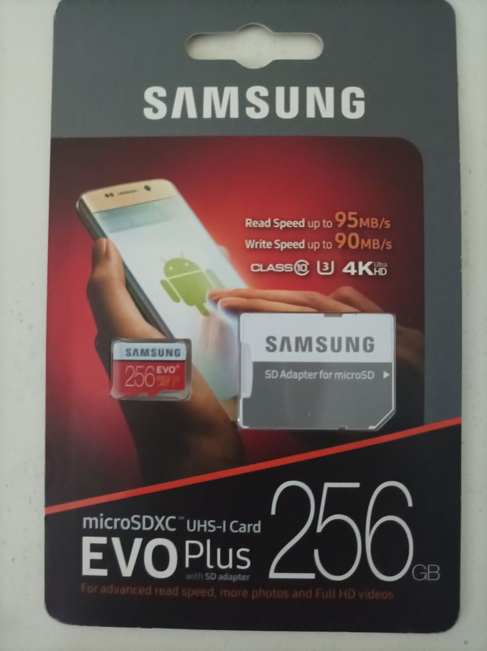 Samsung 256 GB  Evo plus micro sdxc UHS-l