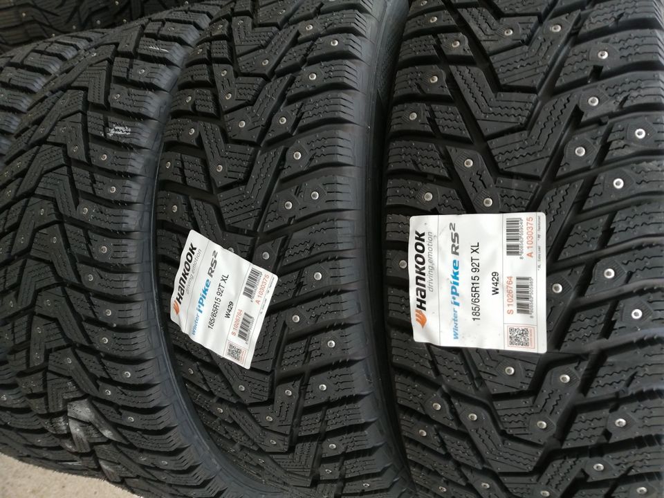 Uudet 185/65R15 HANKOOK nastarenkaat, sis vannetyöt