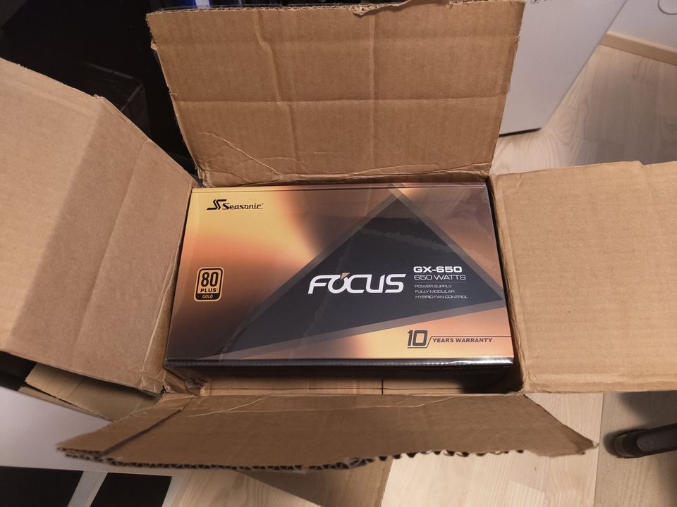 Uusi Seasonic Focus+ Gold 650W [PC-virtalähde]