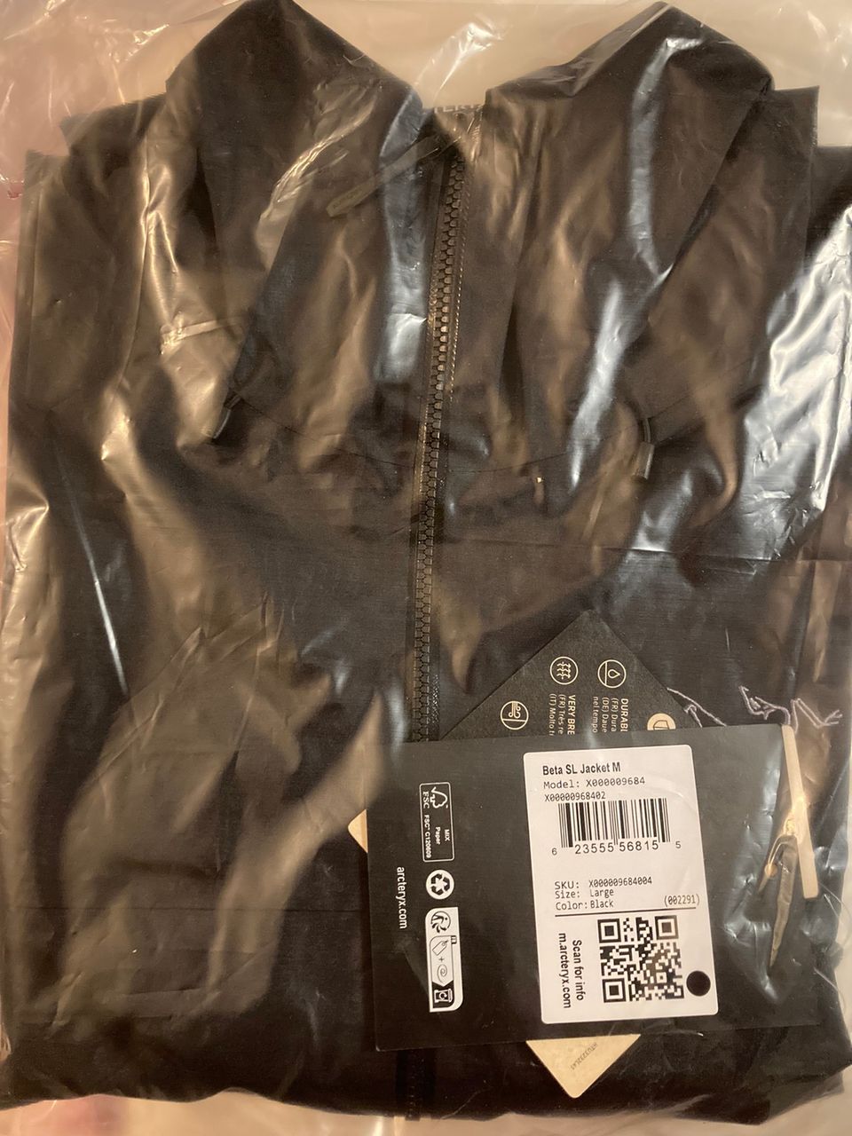 Arcteryx Beta SL Gore-Tex takki, L koko