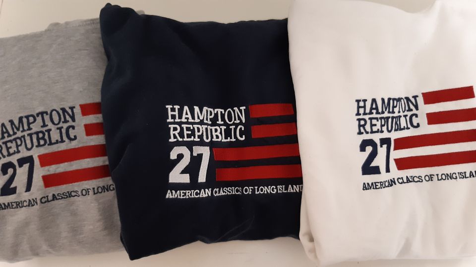 Kolme hupparia 170 Kappahl Hampton Republic