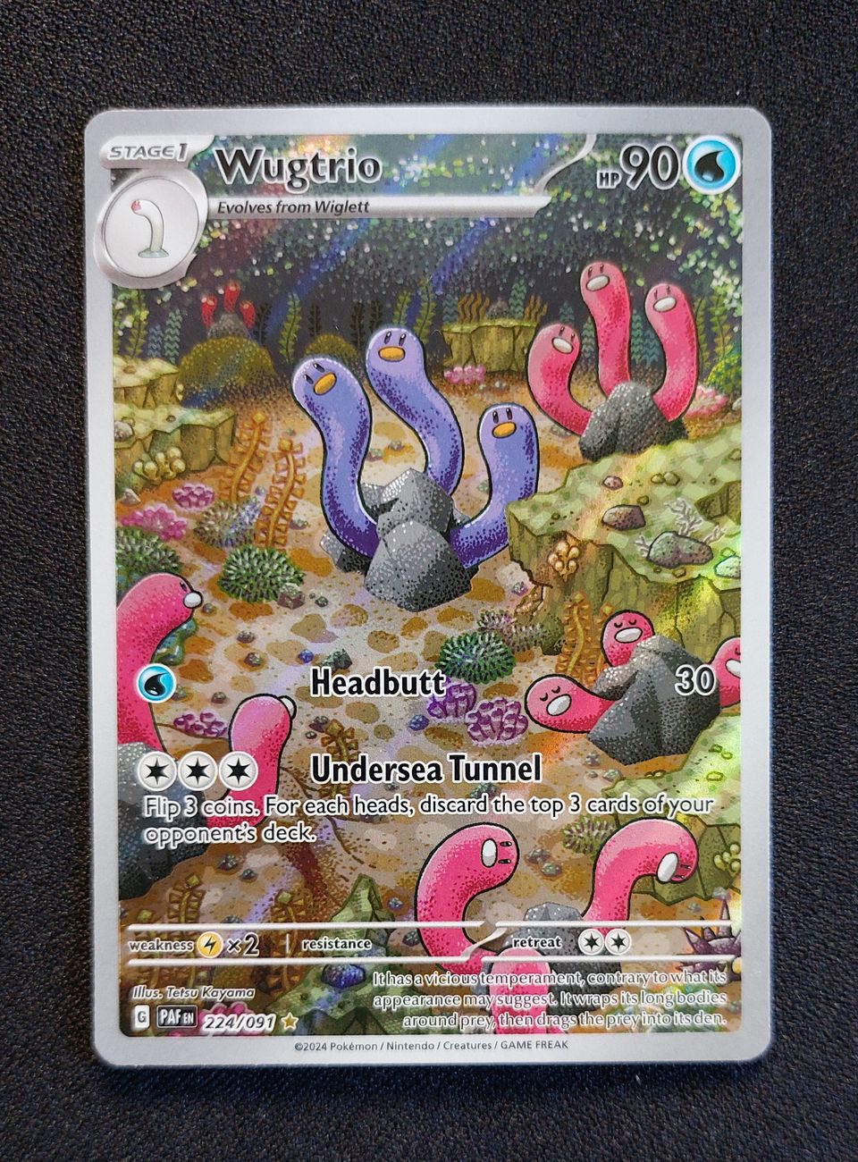 Pokemon kortti Wugtrio 224/091 full art