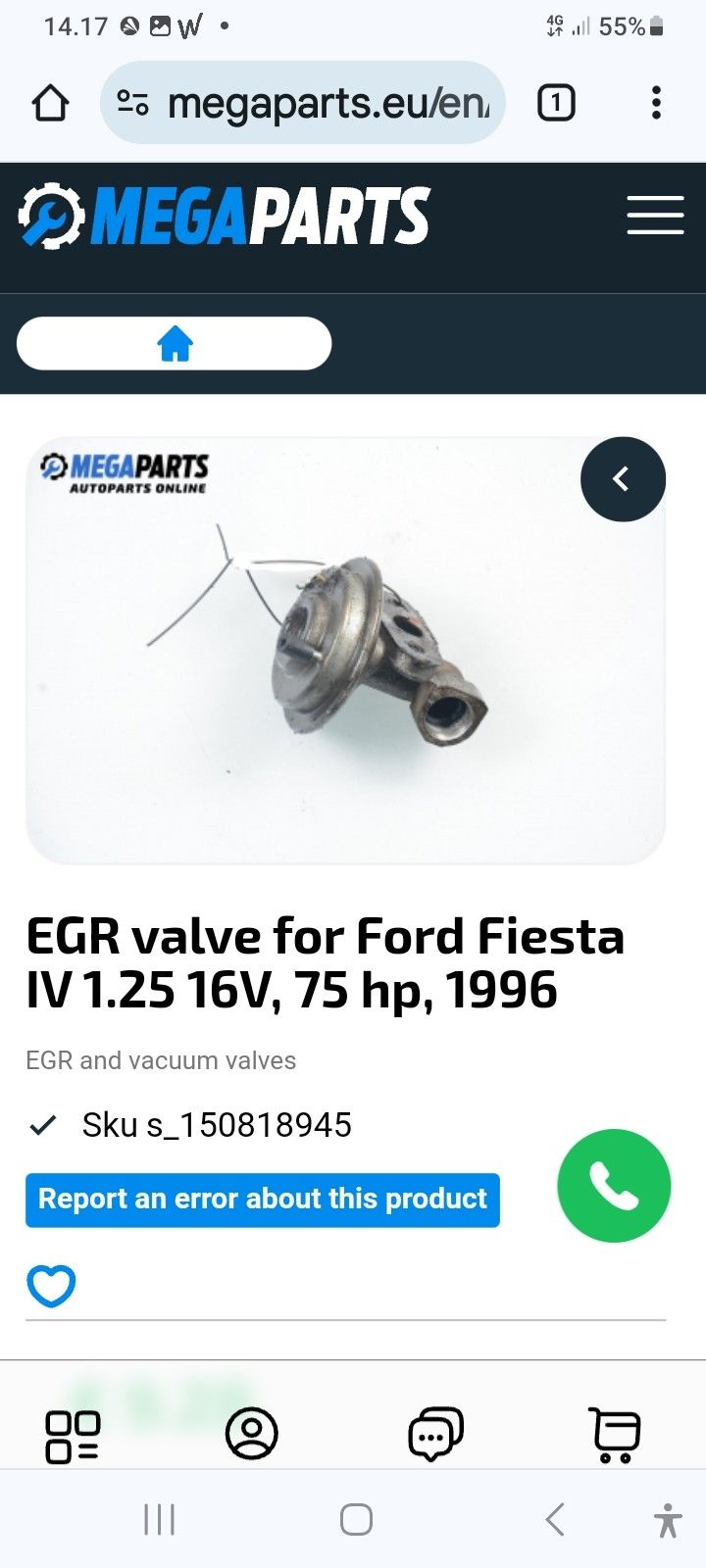 Egr ventiili