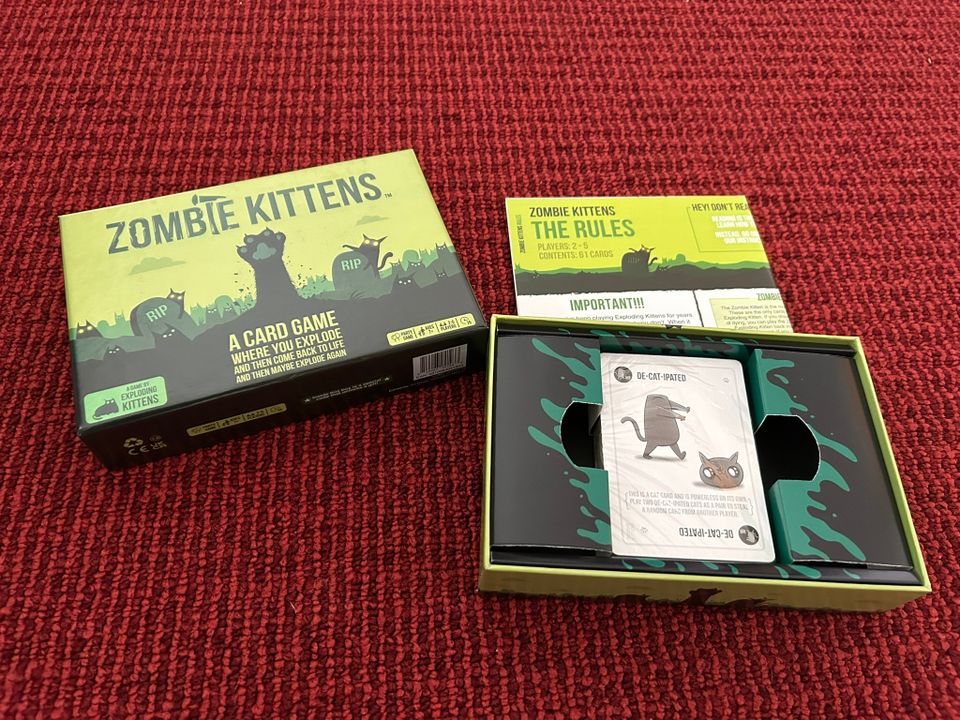 Exploding Kittens korttipeli, Zombie Kittens lisäosa