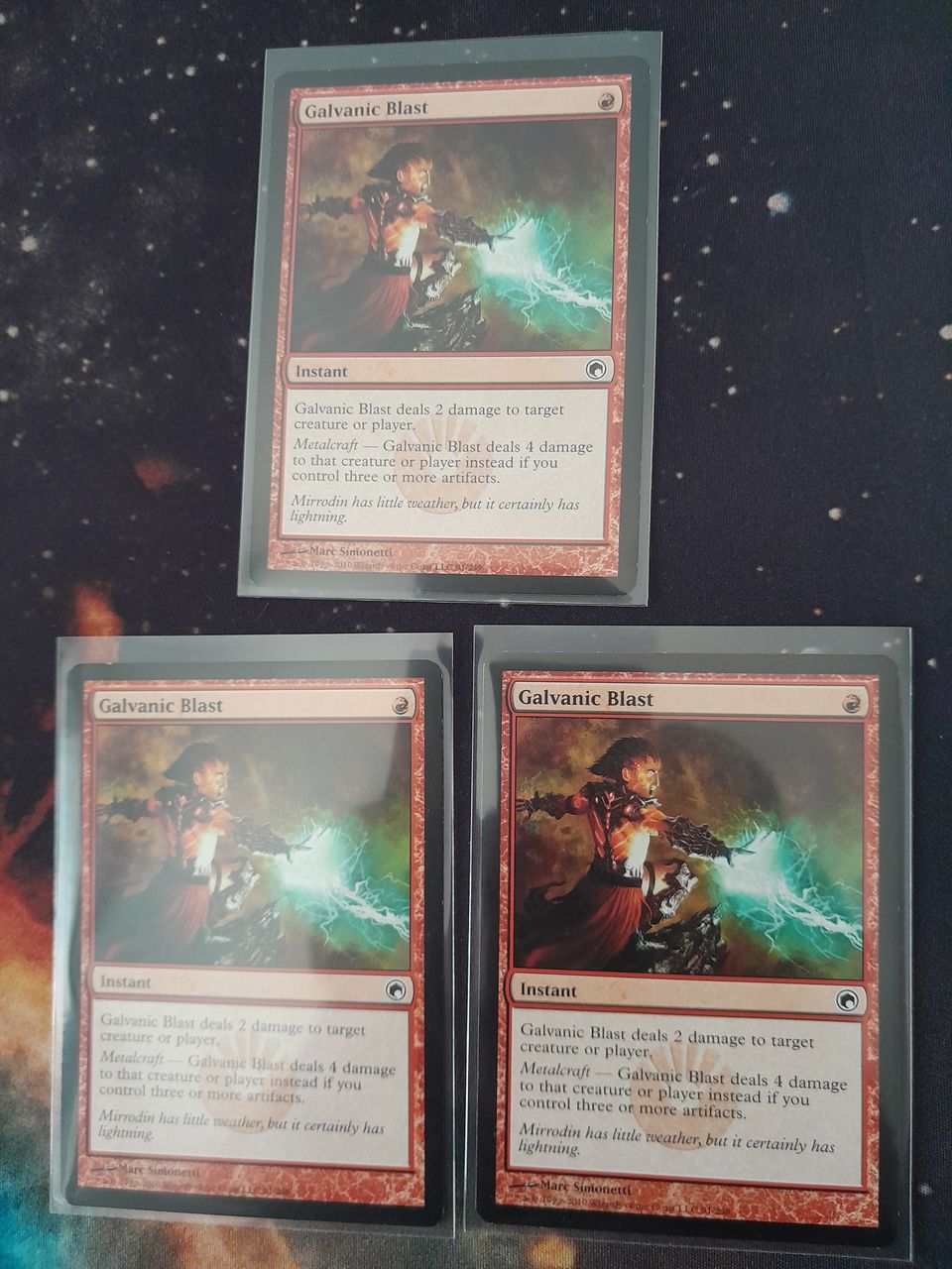 3 x Galvanic Blast Magic the Gathering ( mtg )