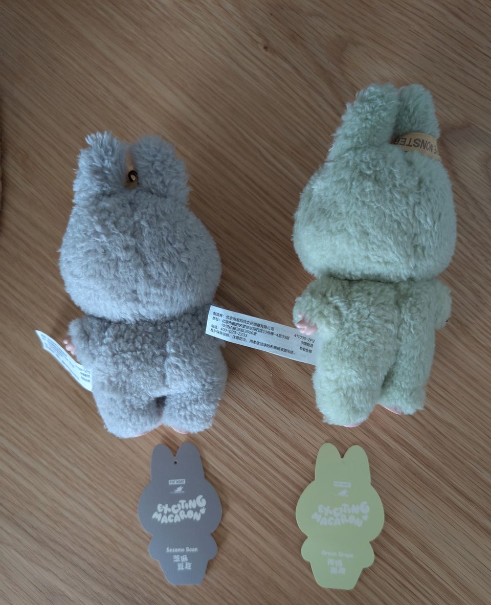 Popmart THE MONSTERS Labubu Sesame Bean+Green Grape 2Pcs