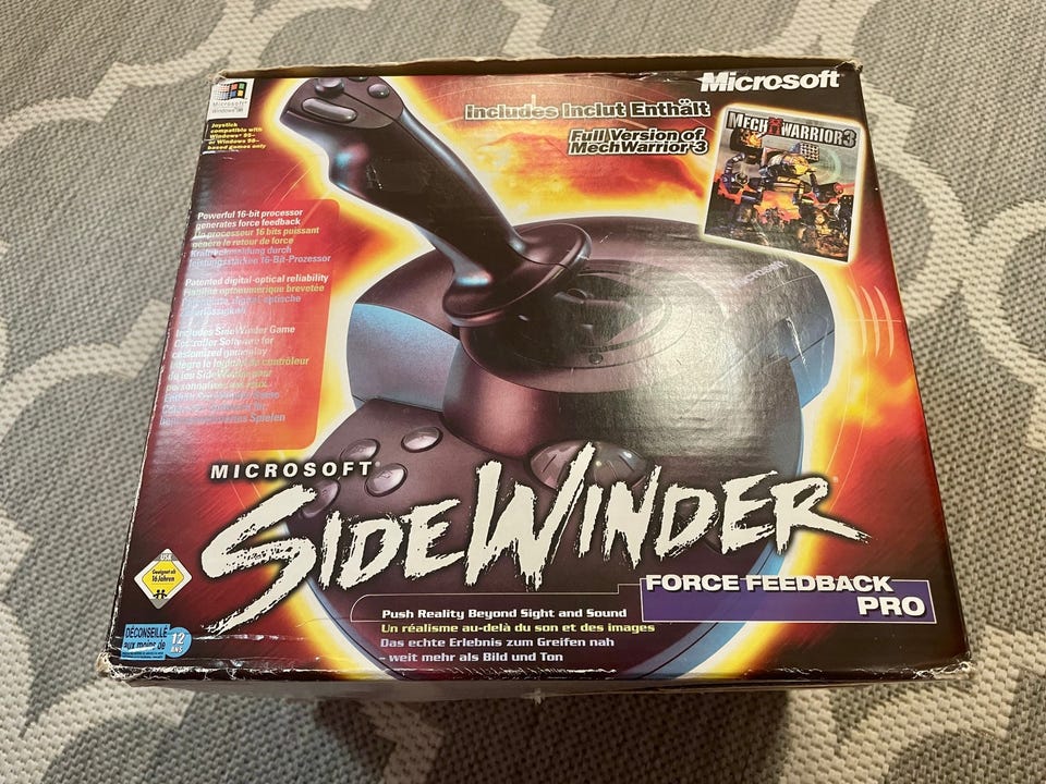 その他 Sidewinder Force FeedbackPro Microsoft SideWinder Force Feedback Pro | Tori