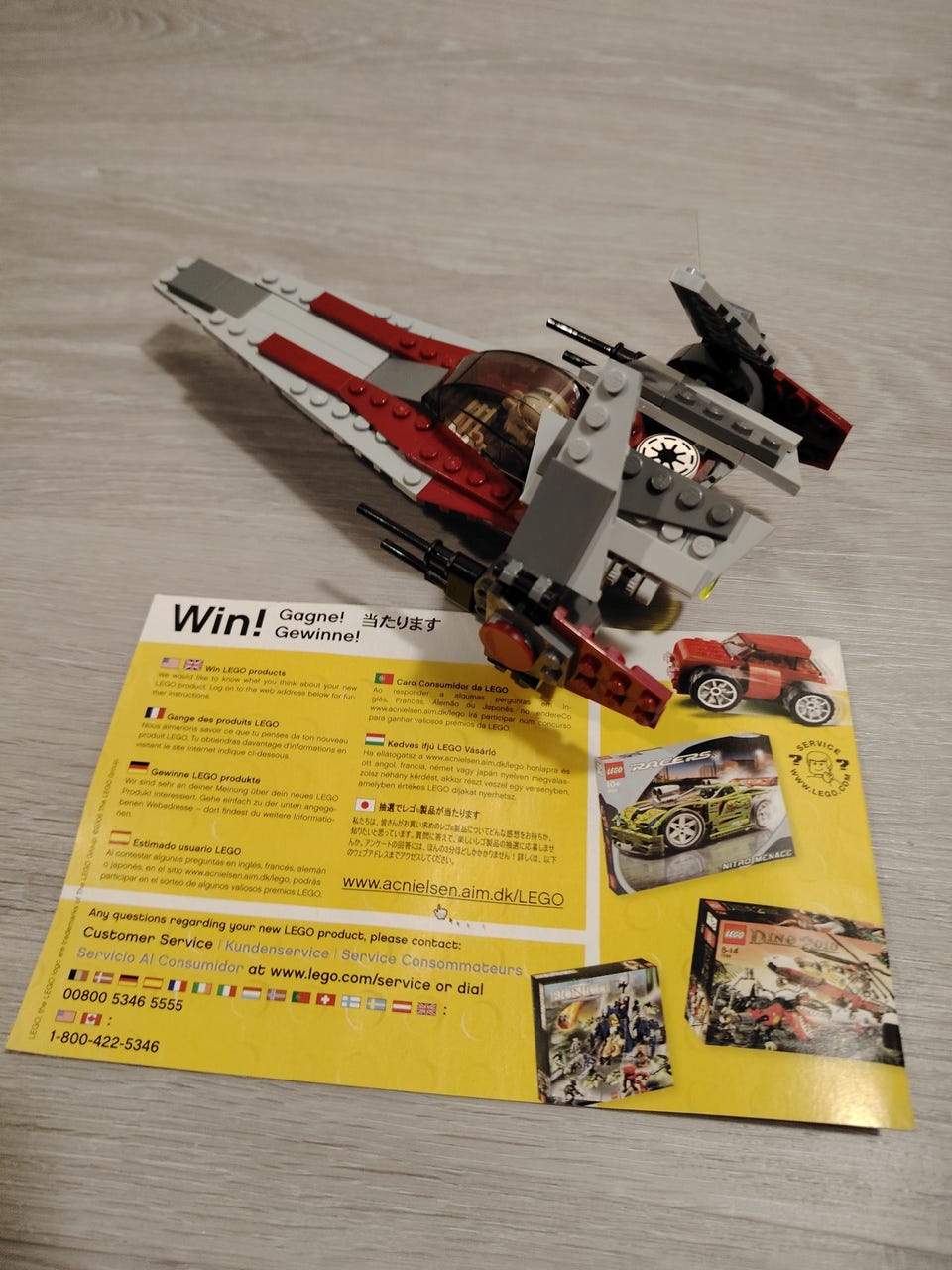 Lego 6205 V Lego A Wing 2006 LEGO Star Wars: V-wing Fighter (6205