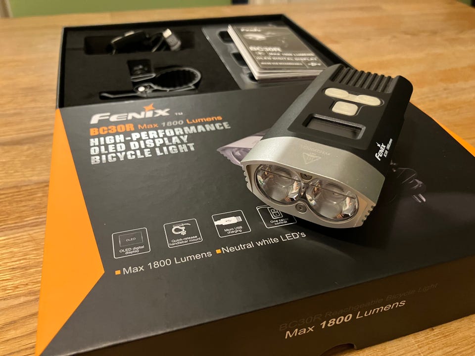 fenix flashlight bc30r rechargeable bike light BC30 V2 LED – Fenix Store The BC30 V2 is equipped with a dual Initial Impressions: Fenix BC30R 1800