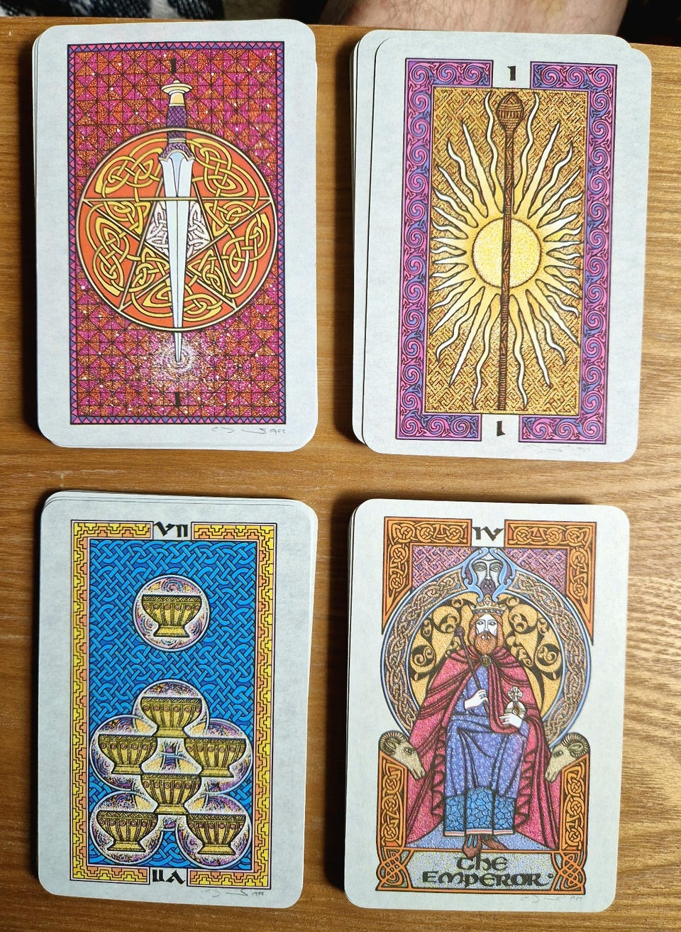 The Celtic Tarot Vintage 1990 .Courtney Davis & Helena