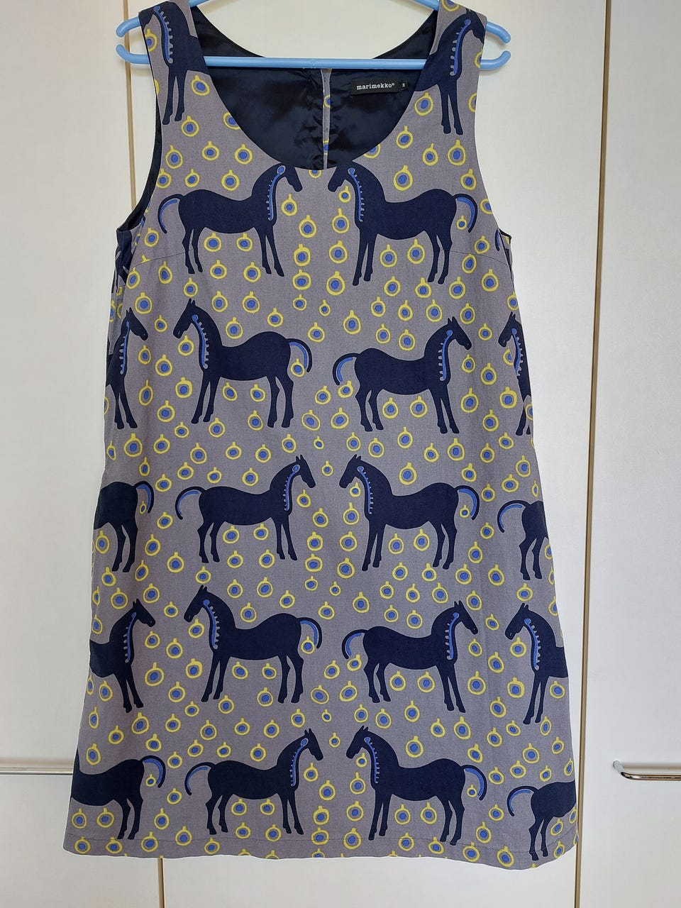 【美品】marimekko Musta tamma ワンピース　36　グレー Marimekko musta tamma 36 | Tori