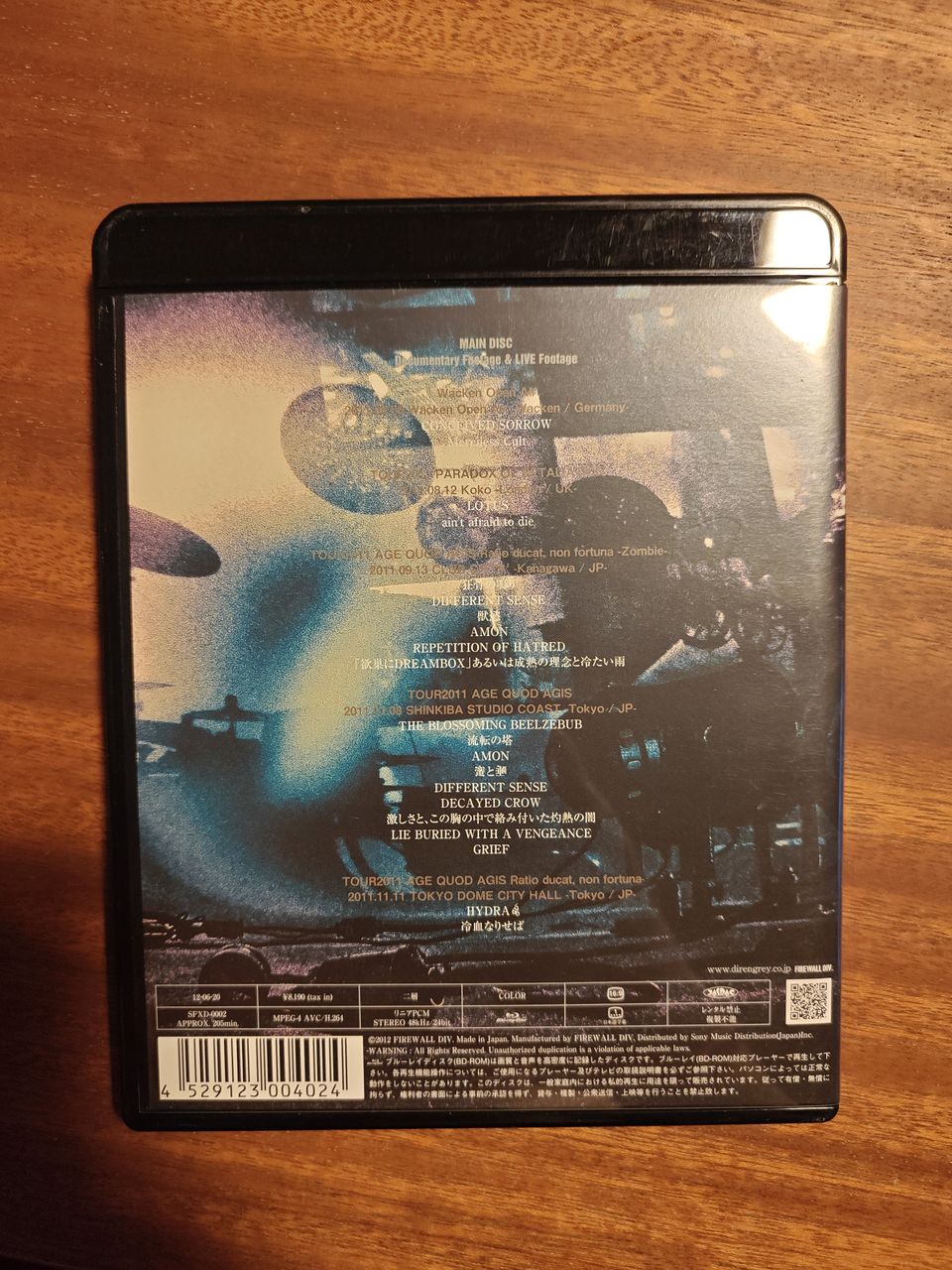 Amazon.co.jp: TOUR2011 AGE QUOD AGIS Vol.1 [Europe & Japan