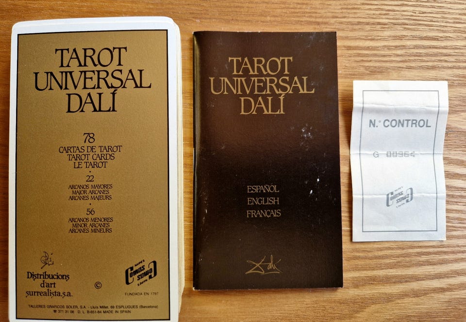 ☆レア　TAROT UNIVERSAL DALI ダリ　タロットカード　1984 タロットカード ダリ TAROT UNIVERSAL DALI 【Prosperity Mana】