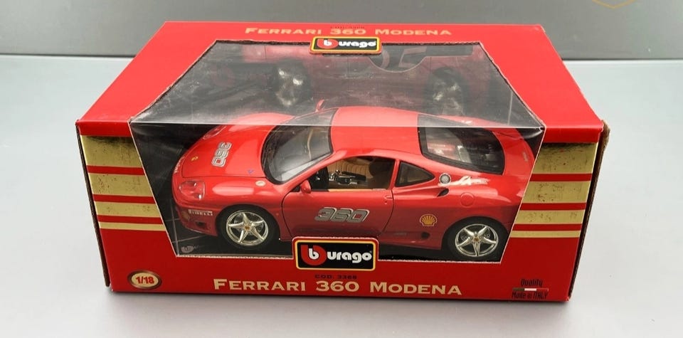 ブラーゴ　burago FERRARI 360 MODENA 1/18 BBURAGO FERRARI 360 MODENA 1/18 - 12520909762 - oficjalne