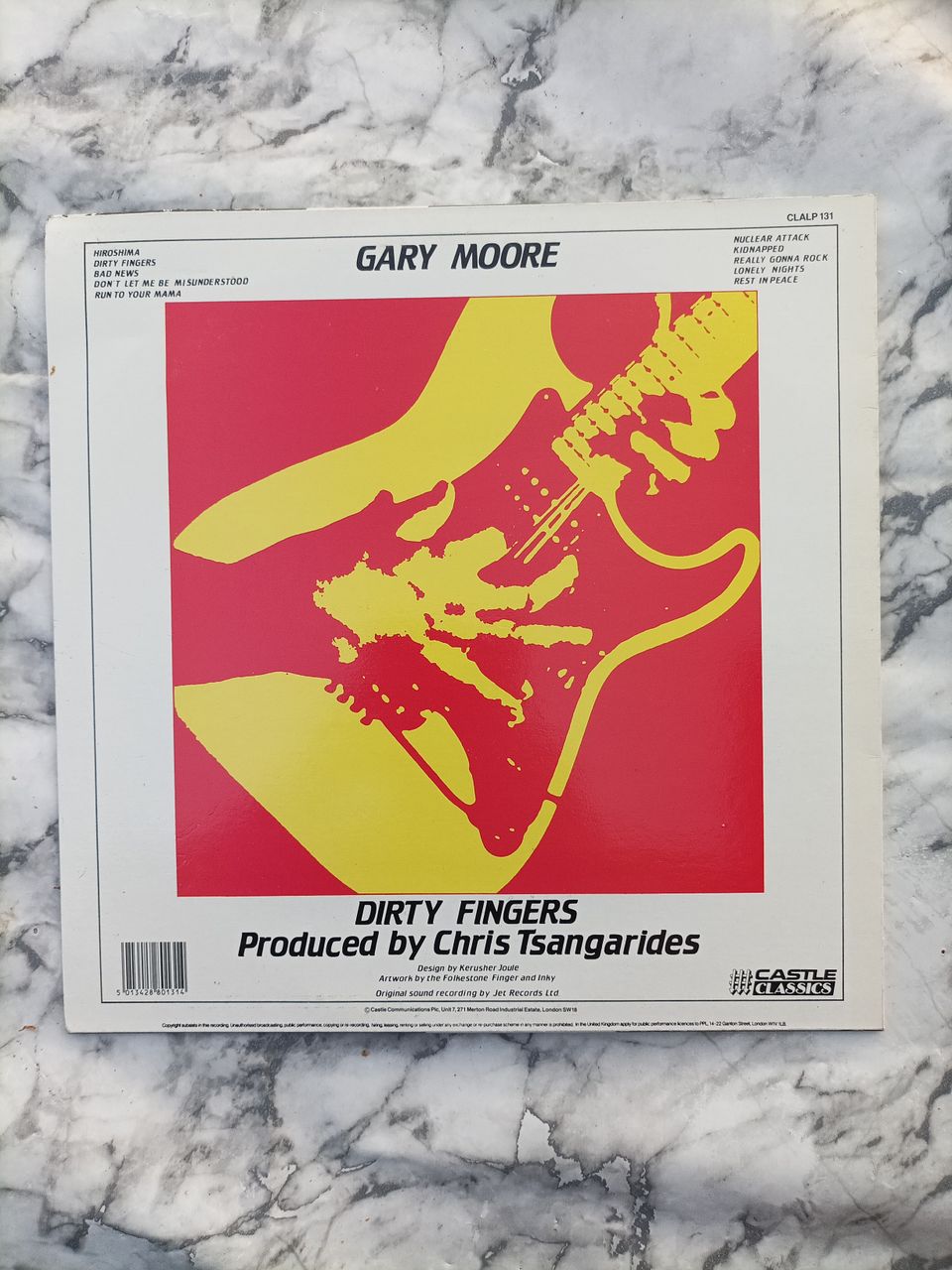 【廃盤LP】Gary Moore / Dirty Fingers Gary Moore – Dirty Fingers – Vinyl (LP, Album), 1987