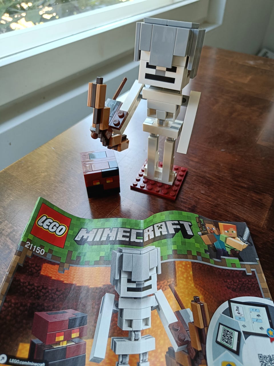 Magma Cube Lego Set 21150 Minecraft Skeleton BigFig With Magma