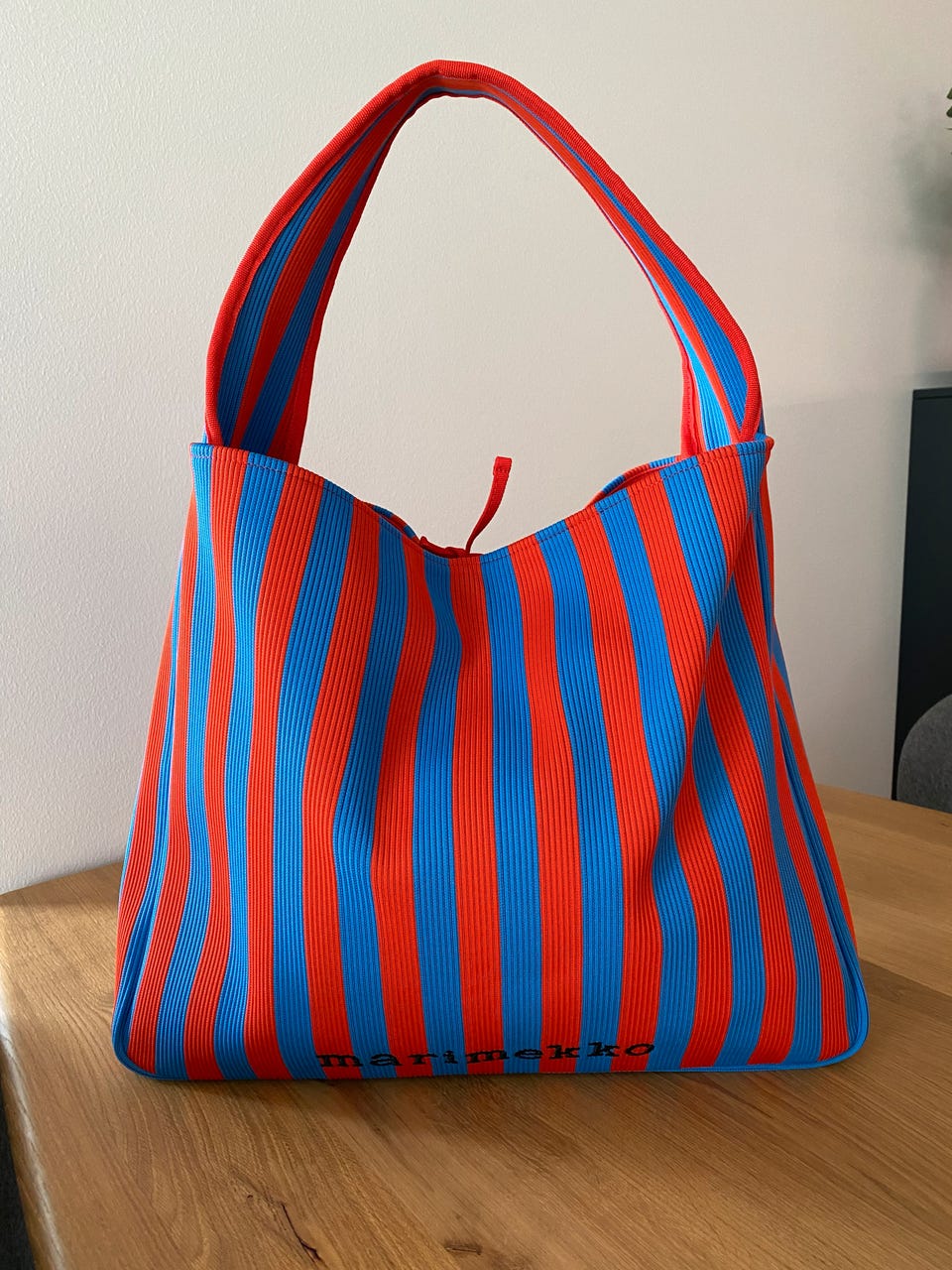 バッグ marimekko Knitted Bag Large Merirosvo Marimekko Large Knitted Merirosvo Shoulder Bag - Eleish Van