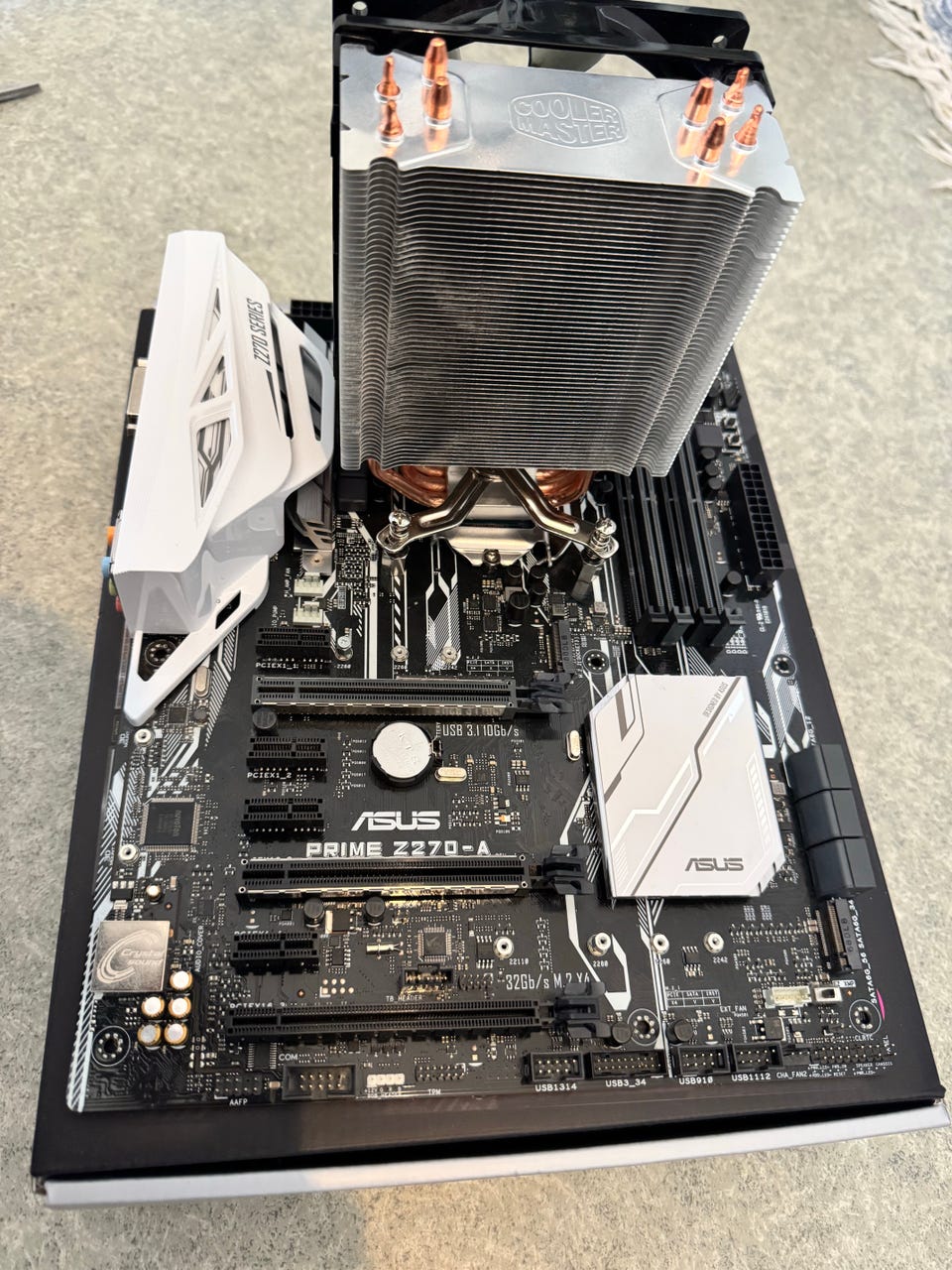 i7-7700k, ASUS Prime Z270-A motherboard, Cooler Master | Tori