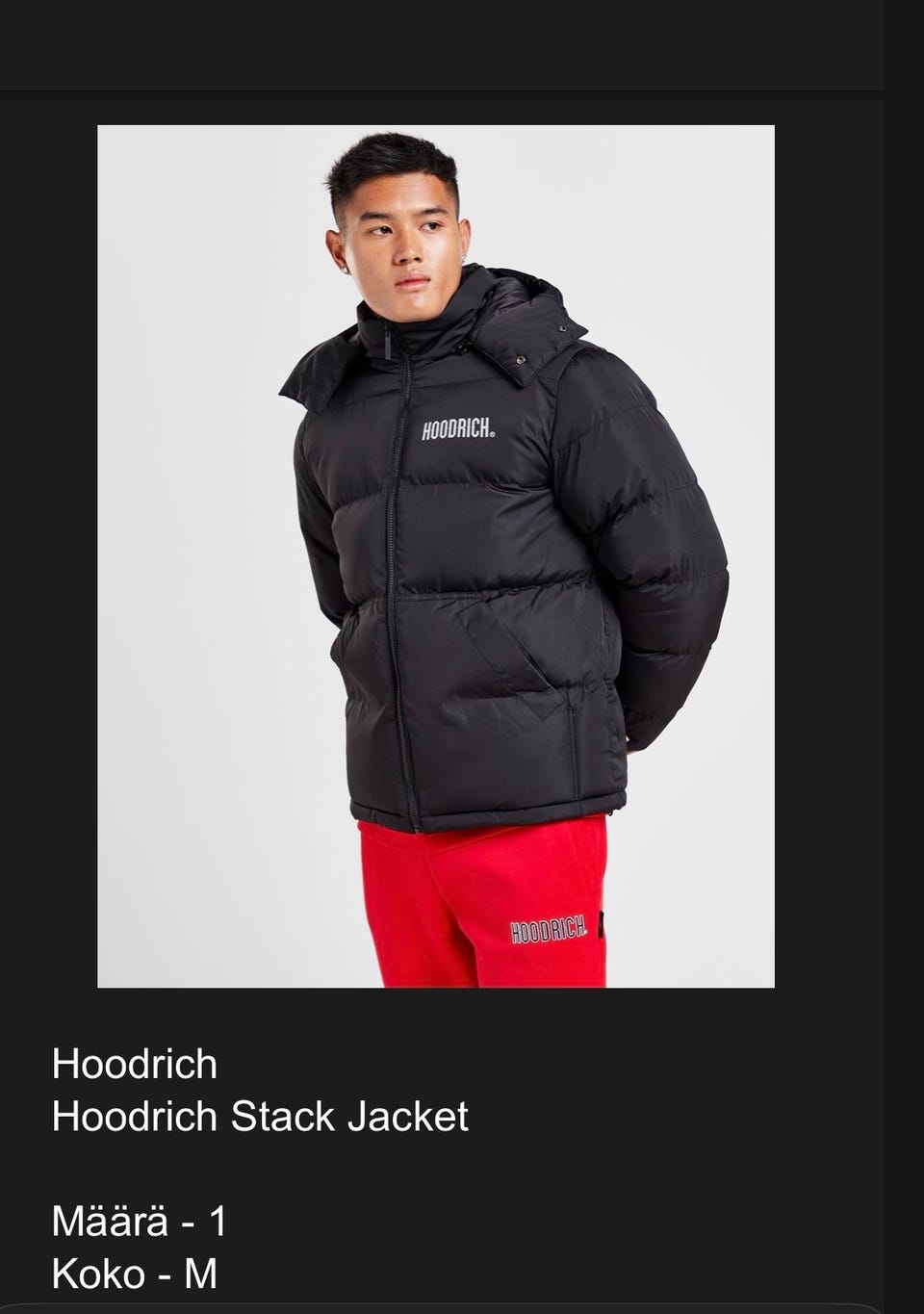 Hoodrich stack puffer Tori