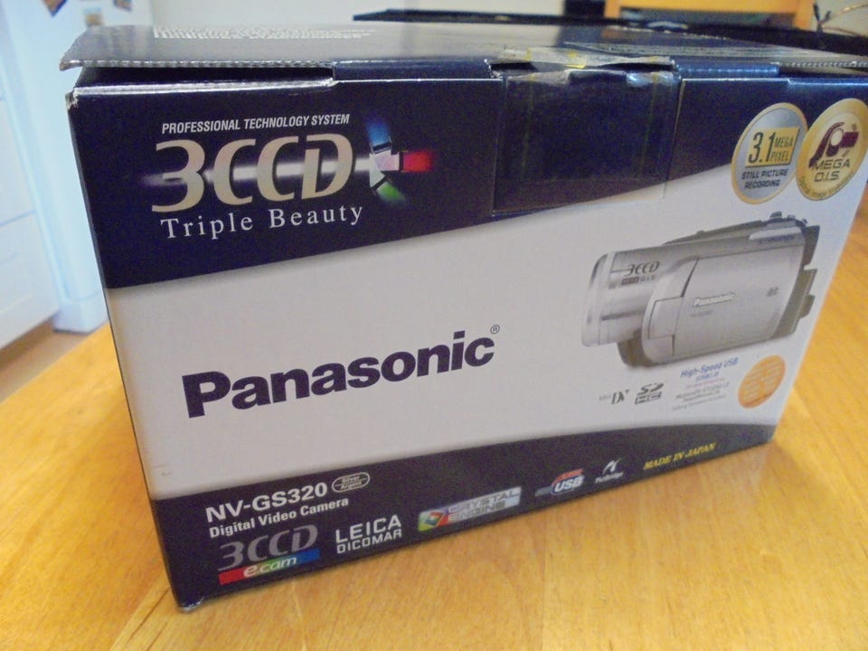 Panasonic NV-GS320 MiniDV videokamera , toimitettuna | Tori