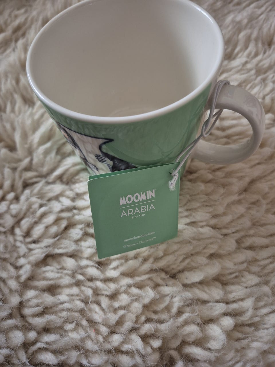 Arabia Moomin ABC Collection Muki Vihreä Posliini | Tori