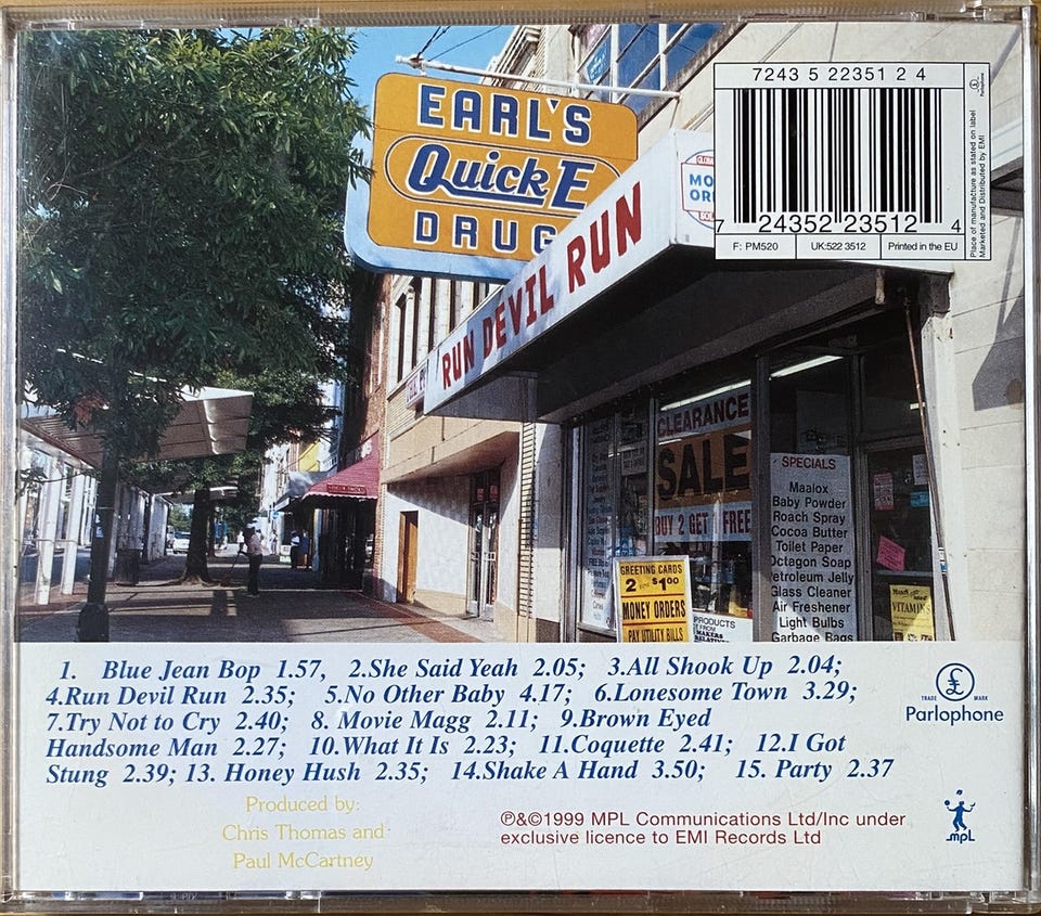 CD Paul McCartney – Run Devil Run (1999) | Tori