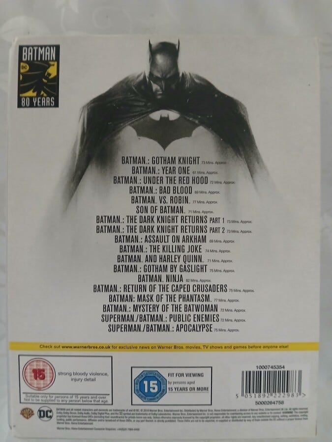 BATMAN 80th ANNIVERSARY DVD 18作品収録 BATMAN 80th ANNIVERSARY DVD 18作品収録 Amazon.com: Batman