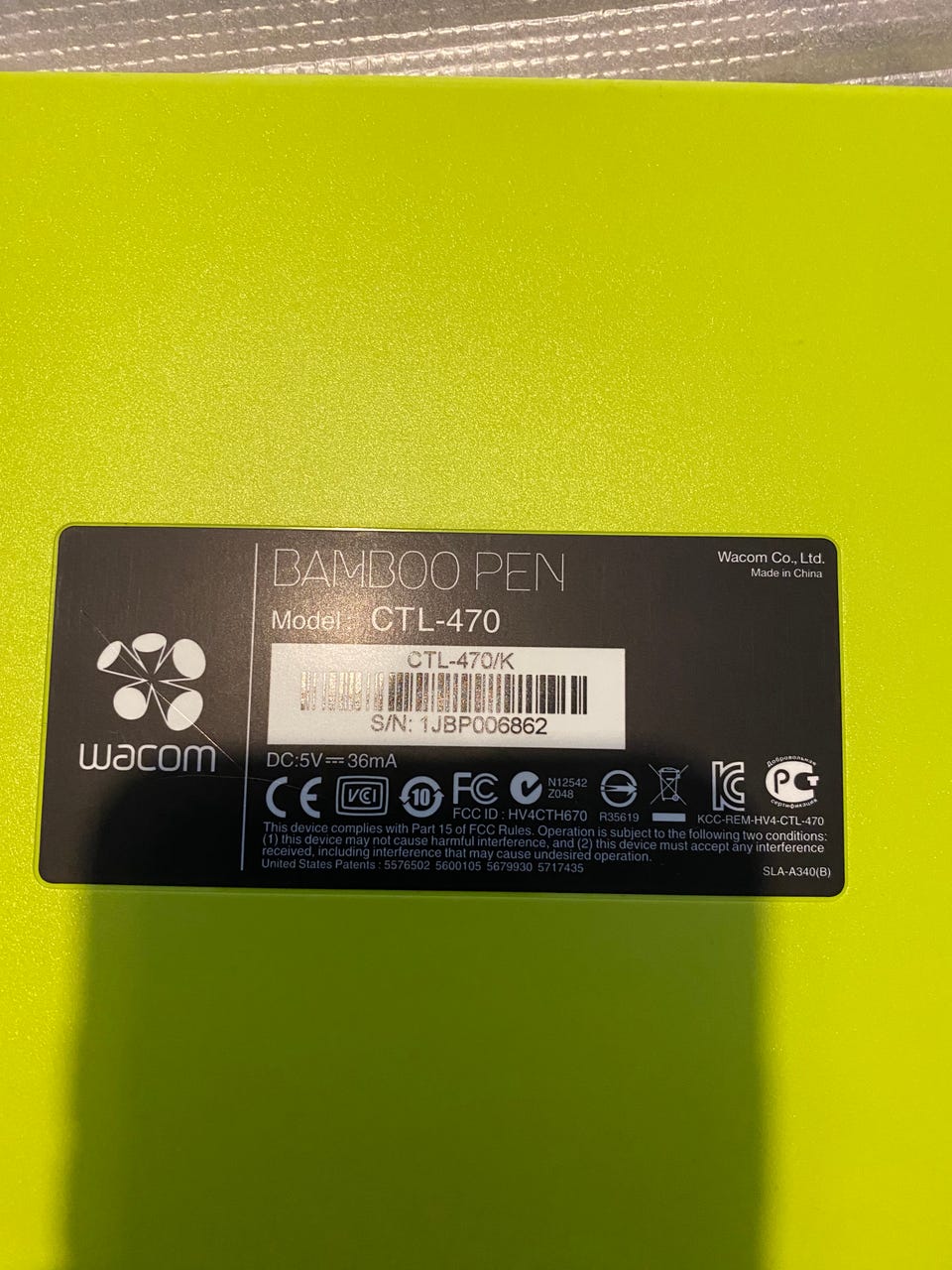 Bamboo Ctl 470k Ctl 470 Pen Wacom Bamboo Pen CTL-470 Piirtoalusta Tori