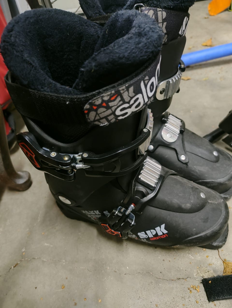 SALOMON ＳＰＫ 25.5 Salomon SPK Kreation Ski Boots Sz 25.5/7.5 USM Blk/Red