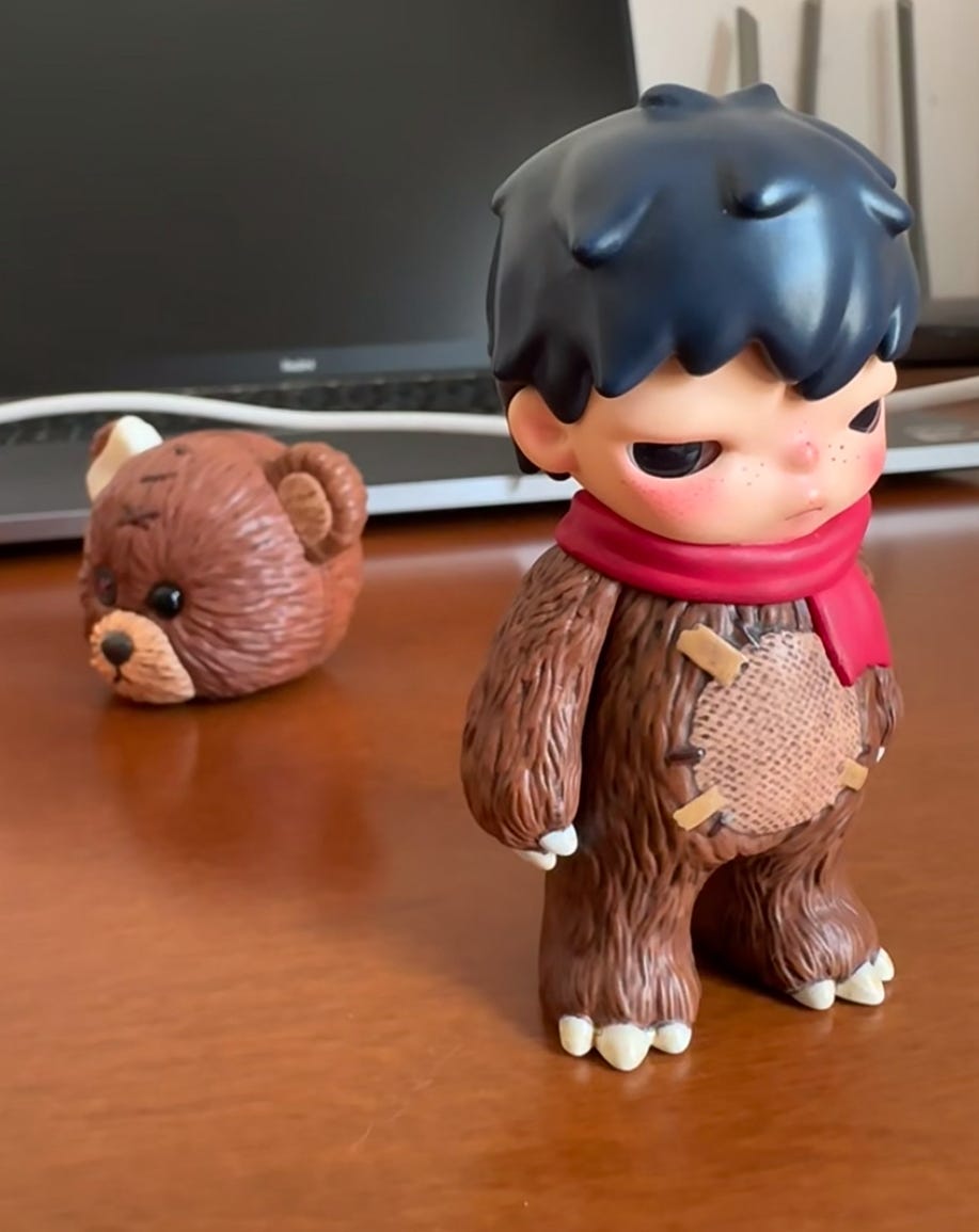 Hirono Shelter series secret stuffed bear j15v463 | Tori