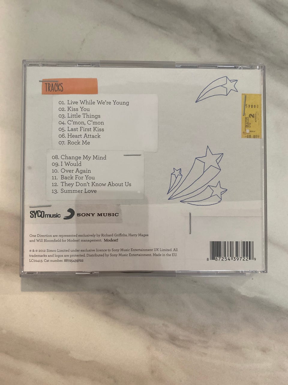 One Direction (1D) Take Me Home CD (2012) Tori