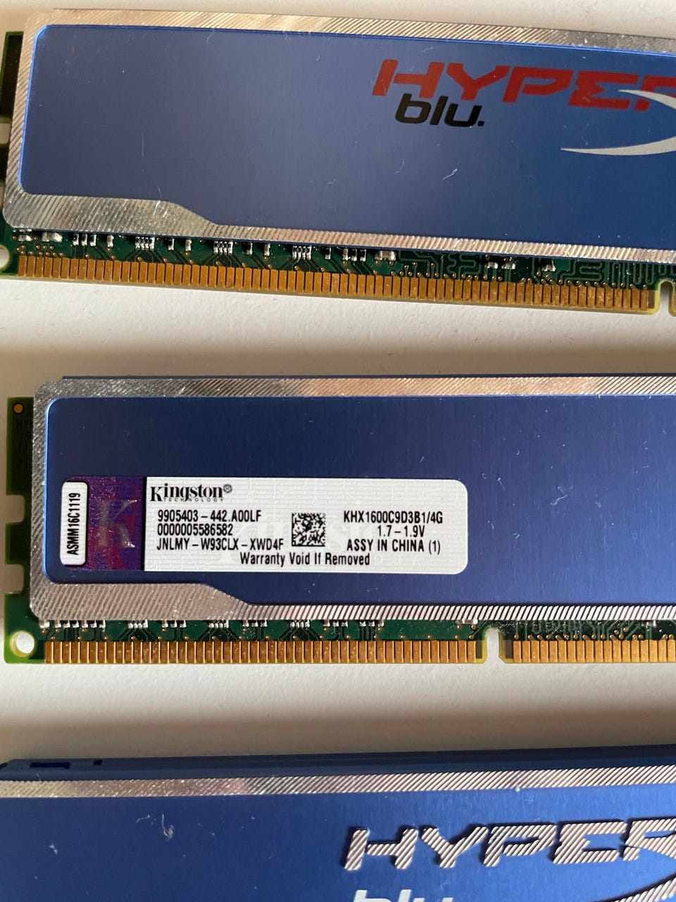 Kingston HyperX Blu DDR3 RAM-muistit 4x 4GB sininen Tori