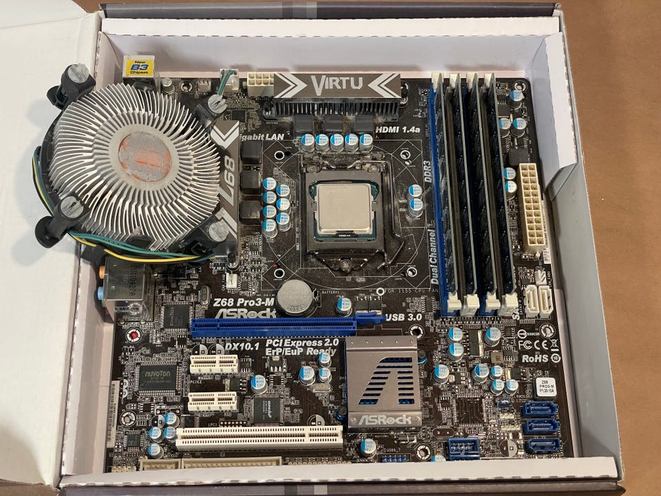 ASRock Z68 Pro3-M, Intel Core i7-3770 3.4 GHz, 16GB DDR3 | Tori