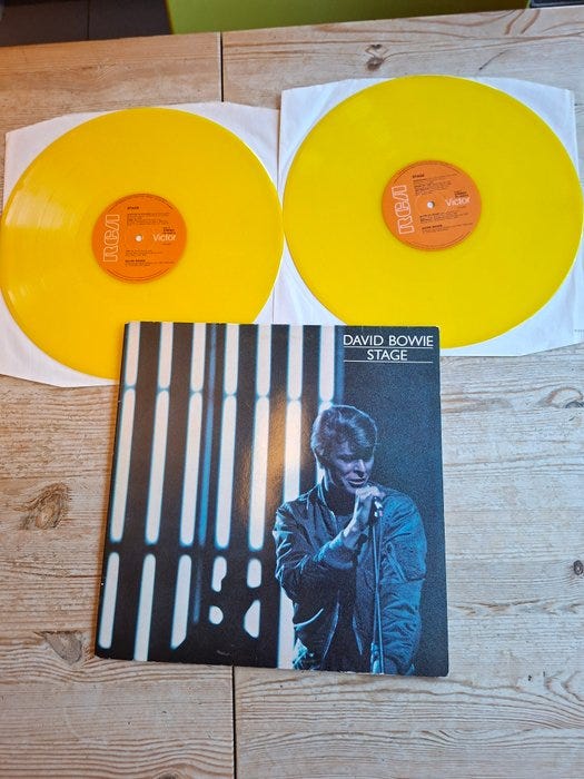 David Bowie - Stage - Double LP Yellow Vinyl (1978 Dutch first