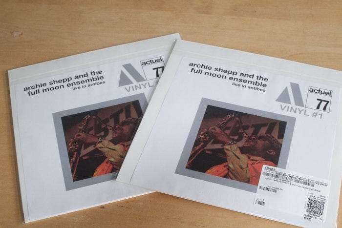 Archie Shepp And The Full Moon Ensemble - Live In Antibes - 2 x LP