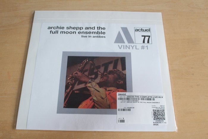 Archie Shepp And The Full Moon Ensemble - Live In Antibes - 2 x LP