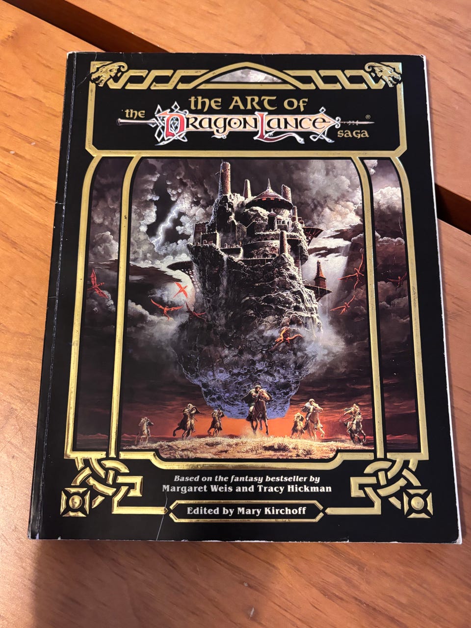 The Art of the Dragonlance Saga (1987) TSR - vintage taidekirja | Tori