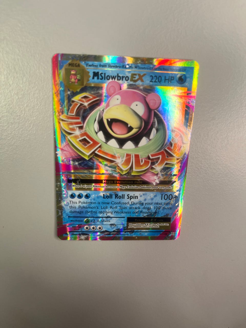 slowbro ex pokemon card Mega Slowpoke EX Evolutions 27/108, NM Pokemon Card