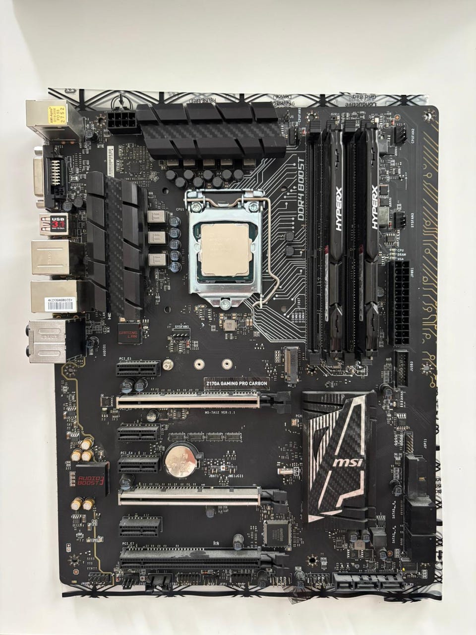 I7-7700K, MSI Z170A Gaming Pro Carbon, HyperX 8gb 2133Mhz ddr4 | Tori