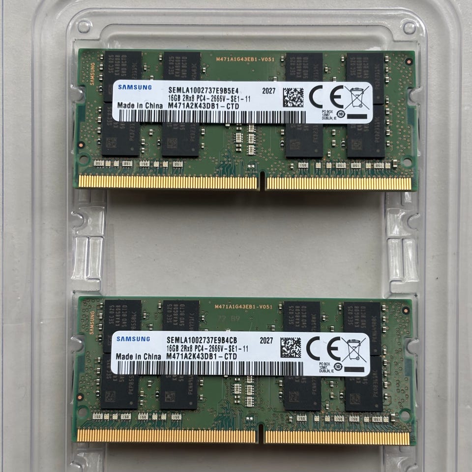 Samsung DDR4 RAM 32GB (2 x 16GB) 2666MHz SODIMM | Tori