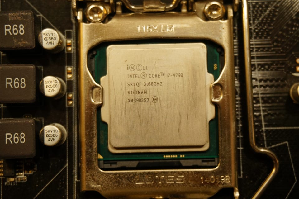 Asus B85M-G emolevy + Intel Core i7-4790 + DDR3-muistit 4GB x2