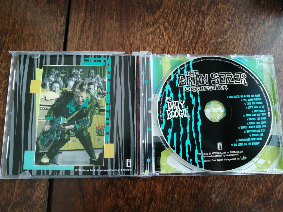 Brian Setzer orchestra dirty boogie CD | Tori