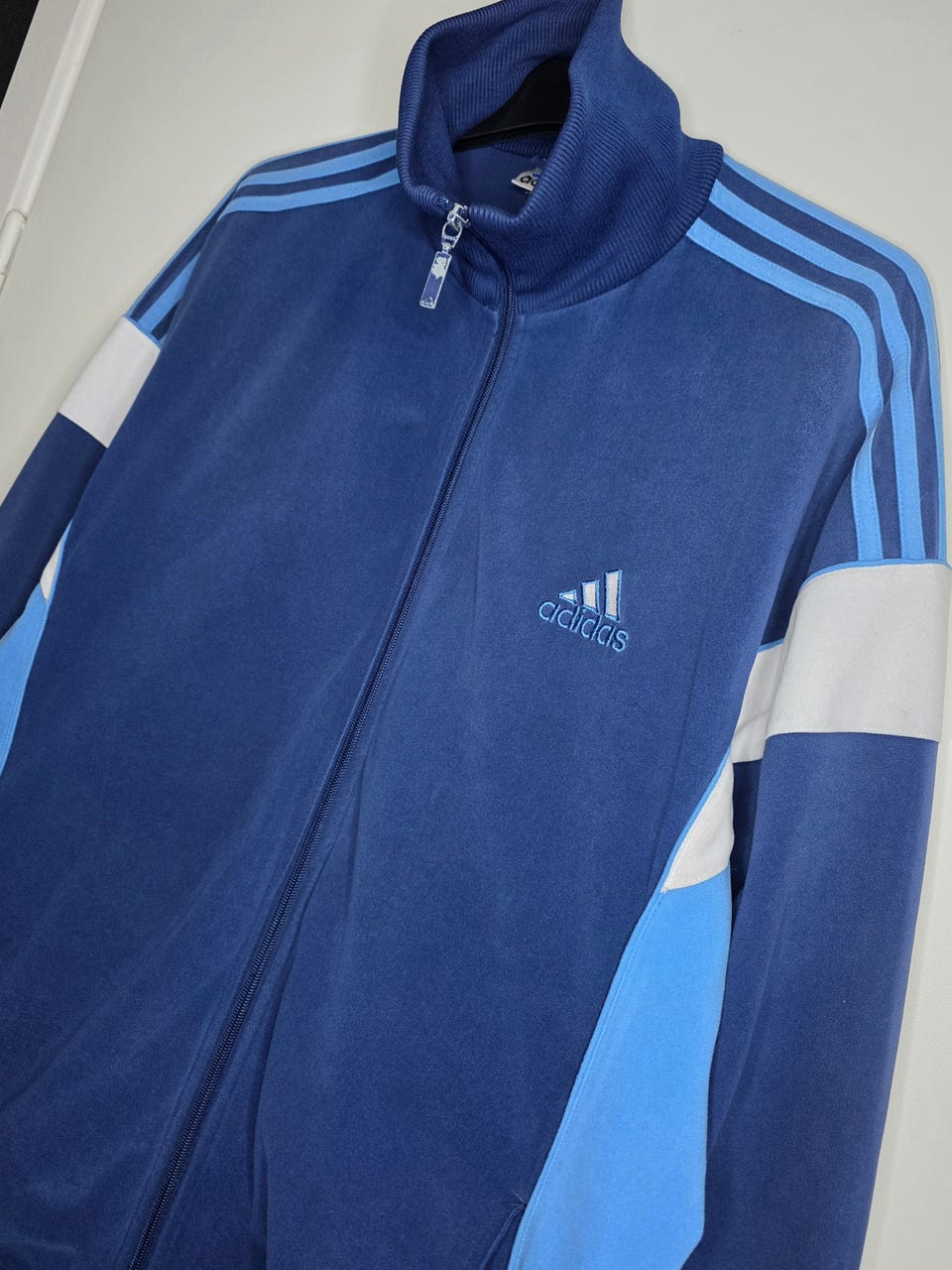 Vintage Adidas Velour Track Jacket L Y2K | Tori