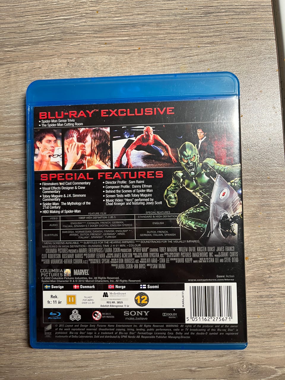 Spider-Man 2002 Blu-Ray | Tori