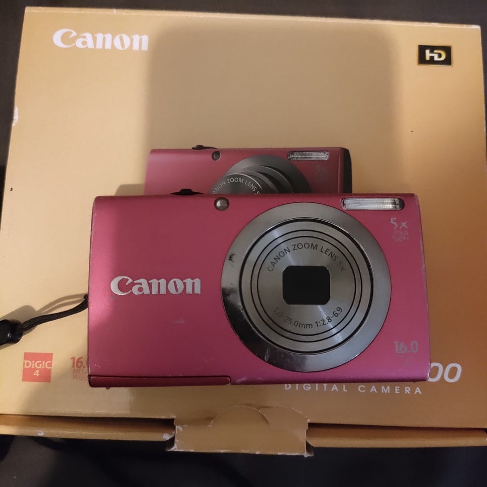 Canon PowerShot A2300 digikamera pinkki | Tori