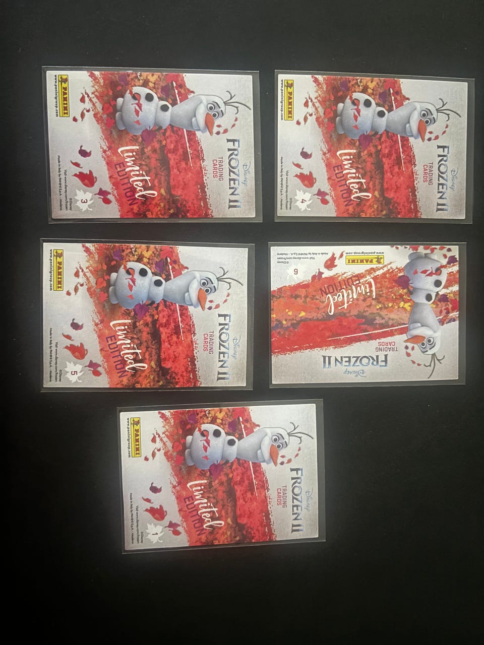 frozen 2 trading cards limited edition Panini Frozen 2 Trading Cards - Limited Edition Set (1, 3, 4, 5, 6)